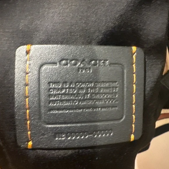 Coach Reversible Leather Souvenir Jacket Black Camel Size 50 L NWT - Picture 5 of 7